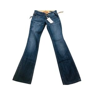 Vigoss Studio Aqua Blue Flare Leg Denim Jeans Junior 26 New with Tags